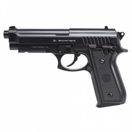 Пневматический пистолет Borner 92 (Beretta 92), кал. 4,5 мм, пластик