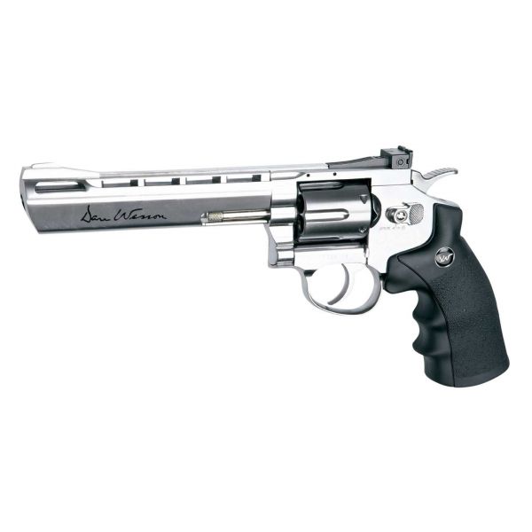 Пневматический револьвер ASG Dan Wesson 6" Silver (пулевой)