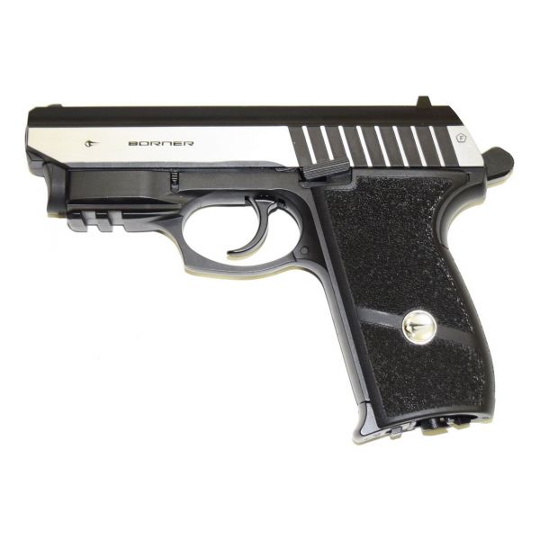 Пневматический пистолет Borner Panther 801, с ЛЦУ